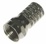 Com 6.0mm F Plug - F-plug (twist-on) 6.0mm - Metal Nickel Plated