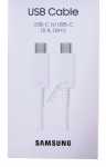 Samsung Battery Charger Leads - Suitable For Samsung Usb-c Zu Usb-c Kabel Ep-dx510 (5a) 1,8m, White