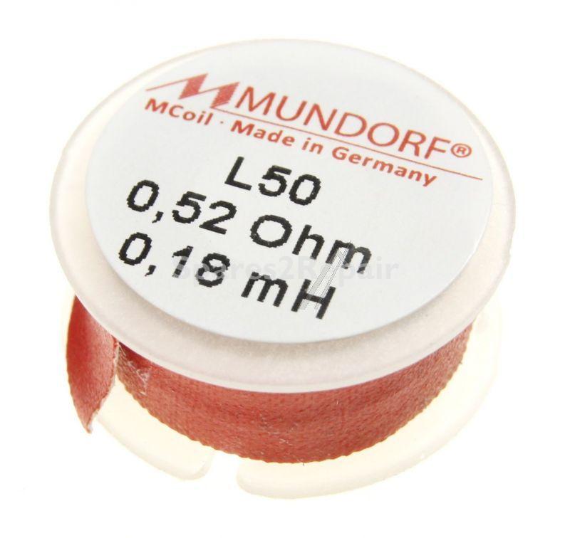 Mundorf Coil - 0,18mh-0,52r Mcoil Air-coil, Ofc-copper, 0,5mm-wire, 25x10mm