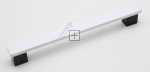 Oven Door Handles - 37038437 Handle Flat Qudr Asm Sht V2(wht blk 325) [Vestel]