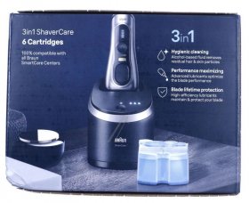 Braun Shaver Accessories - Ccr6 80745129 3-in-1 Shavercare Cleaning Cartridges For Cleaning Stations Pack Of 6