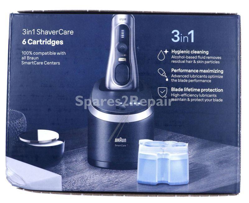 Braun Shaver Accessories - Ccr6 80745129 3-in-1 Shavercare Cleaning Cartridges For Cleaning Stations Pack Of 6