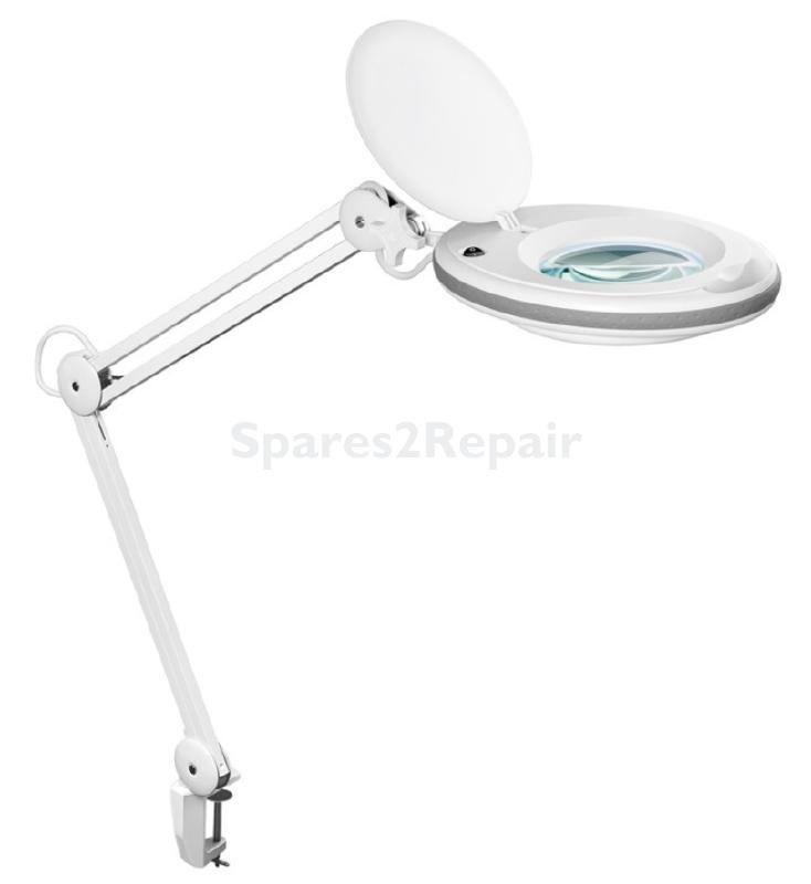 Goobay Magnifier Lamp - Lamp Magnifier Led A + With Screw Clamp Plastic 7 5w White Dimension: 6 5 X75 X 23cm - 60361