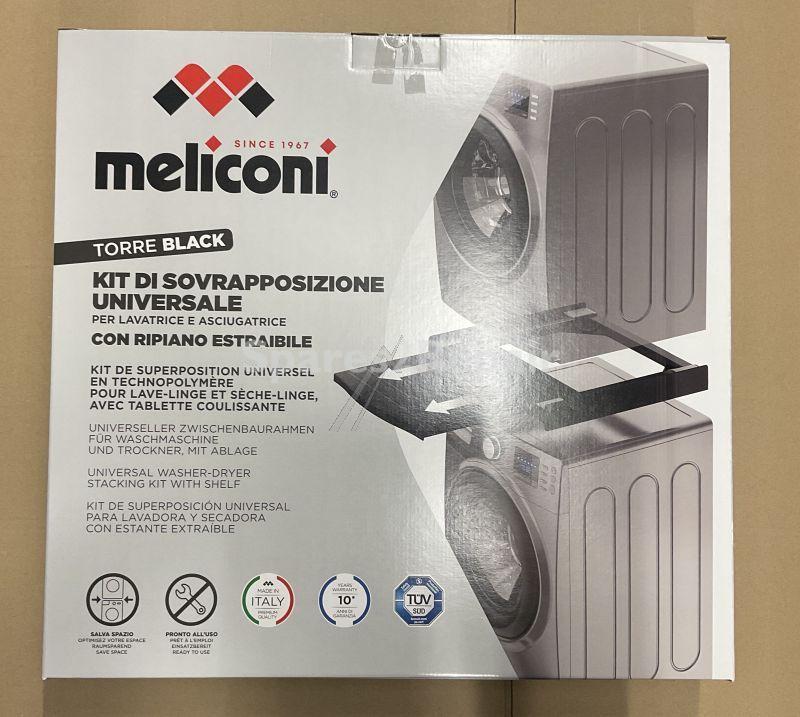 Meliconi Build in Frame drawer - Torre Black 656136 Intermediate Installation Frame With Drawer Black