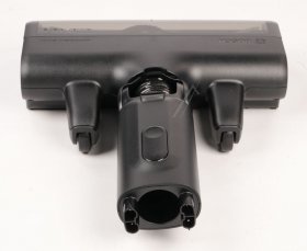 Vacuum Cleaner Nozzle - 17008596 Electric Nozzle Grey-black Click-connection Plastic Sole With Brush Roller With Wheels [Bosch Siemens]