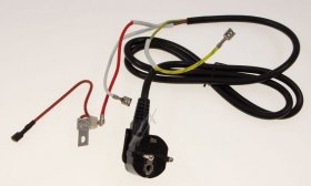 Mains Power Lead - Ss-996159 Cable-black+thermal Fuse [Groupe SEB]