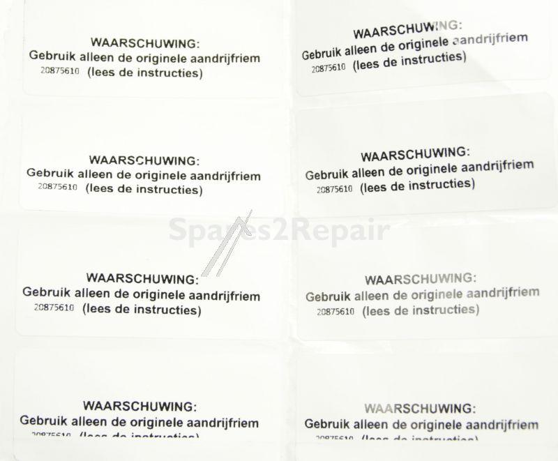 Drive Belts - 20875610 Belt Label--bldc-belÇyka [Vestel]