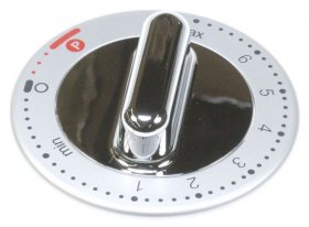 Button - Kw710192 Control Knob Complete Silver Km340 [Delonghi]