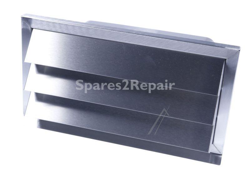 Naber Air Extracter Flap - E-jal Flow 150 4022038 External Blind Stainless Steel With Backflow Flap For Connection - Compairflow150