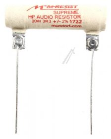 Mundorf Wirewound Resistor - 3,3r-20w Mresist Supreme Cement-resistor, 11x51mm