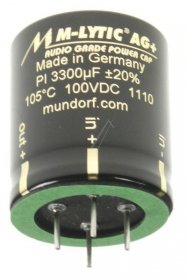 Mundorf 100v Radial Electrolytic 105 D - 3300uf-100v Audio Filter-elcap Radial 105° 35x40mm 4-polig