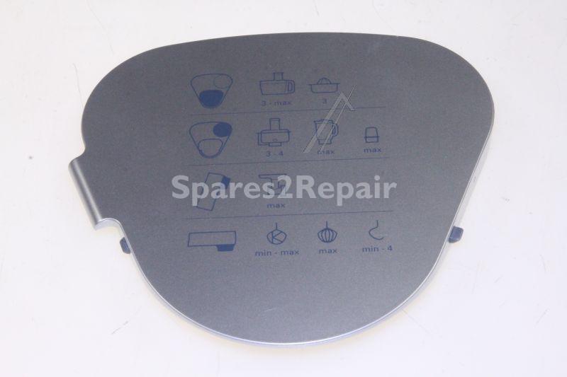 Flap - Kw714173 Medium Geschwindigkeit Ausganggehause - Silber [Delonghi]