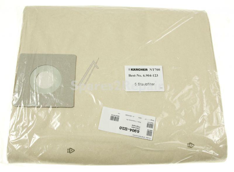 Karcher Vacuum Cleaner Bags - 6 904-123 0 Filter Bags 5 Pieces