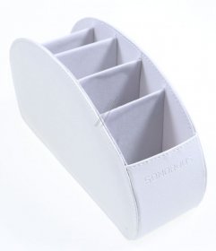 Meliconi Remote Control Accessories - Sonorous Luxury Leather Remote Control Holder, White