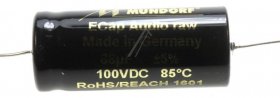 Mundorf 100v Axial Electrolytic 85 Deg - 68uf-100v Audio Elcap Axial 85° 16x39mm Bipolar Raw