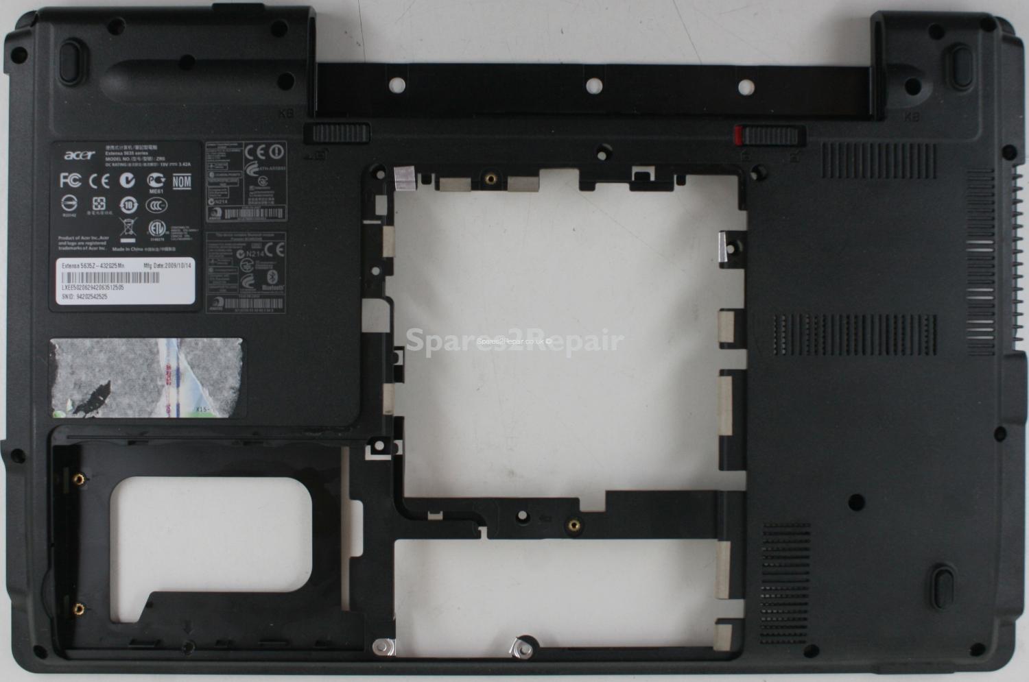 Acer Extensa 5635Z - Bottom Base - 36ZR6BATN100 - REV:3A