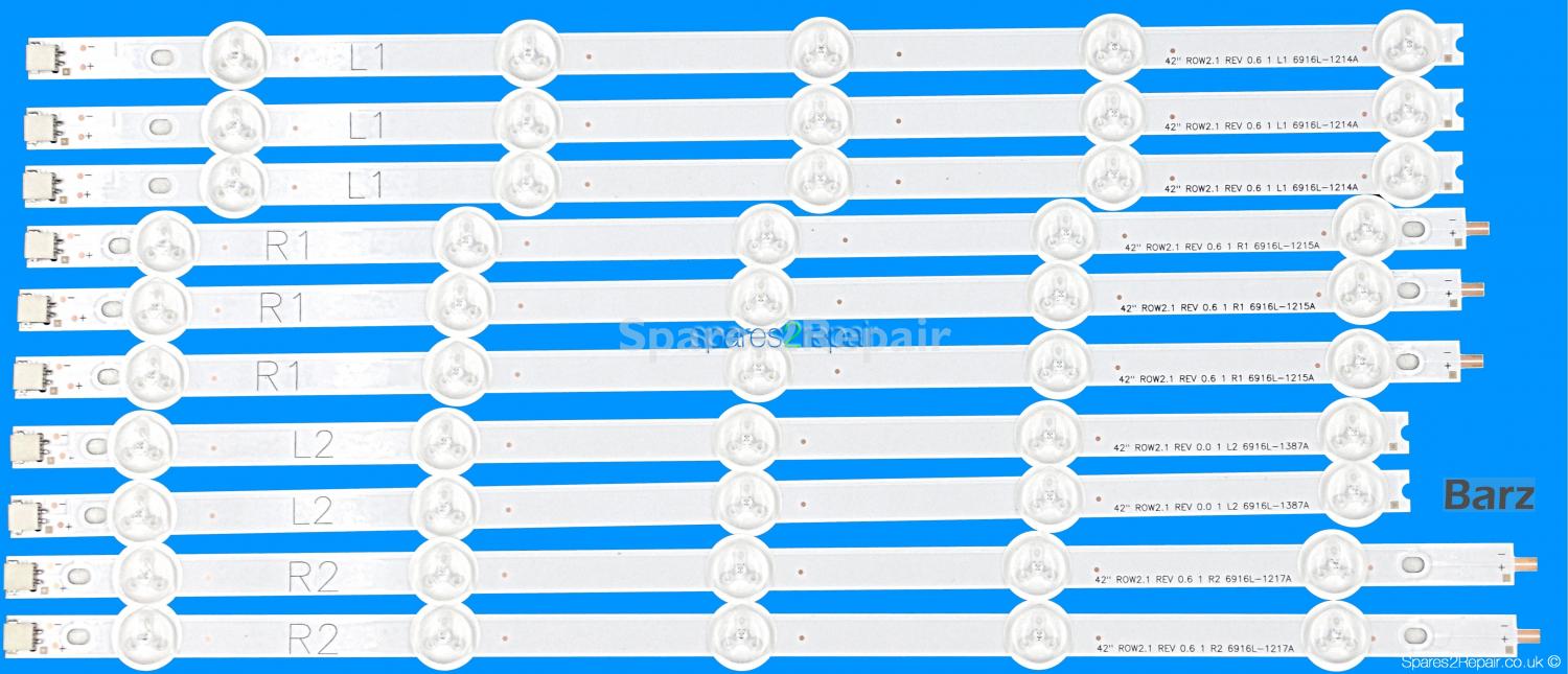 LG 42 inch Full LED Backlight Array - LC420DUE SF - 6916L-1338A - 6916L-1339A - 6916L-1340A - 6916L-1341A - AGF78326501