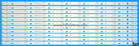 TCL LED Backlight Array Thomson 65UA6606 L65E5800A 65" LVU650CMDX 4C-LB650T-YH3 TCL_ODM_650d30_3030C_12X8 12pcs