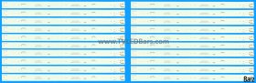 Barz LED Backlight Array Panasonic TX-49EX600B TX-49EX580B TX-49EXW684 TX-49FX600B TX-49FXW684 49" TZLP213KFCA1 TZLP213KFCT9 TZLP253AFAE TNP4G622-1 20pcs
