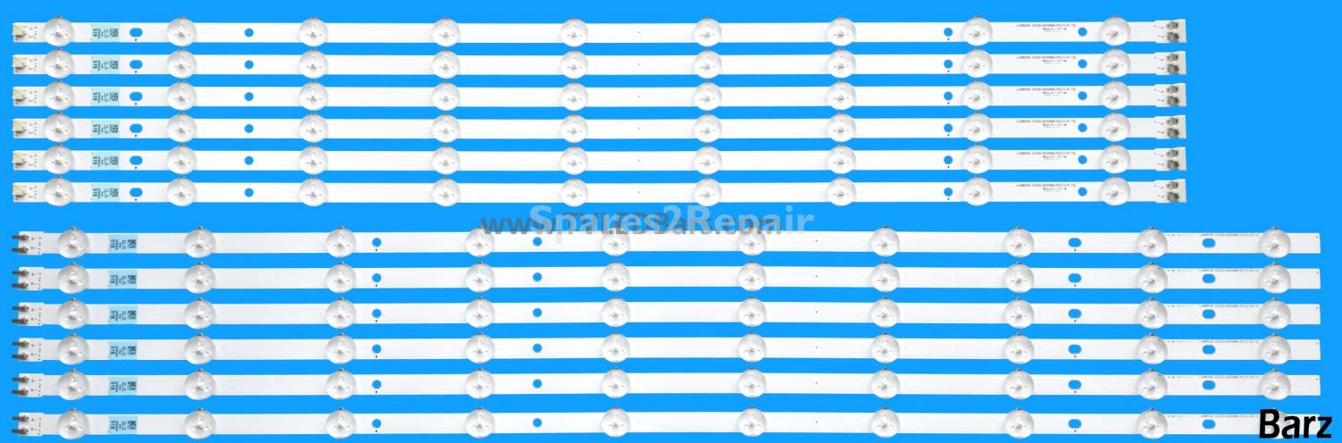 Samsung LED Backlight Array Samsung BN96-34562A + BN96-34563A 65" D3GE-650SMA-R3 + D3GE-650SMB-R3 LM41-00001K + LM41-00001J 12pcs