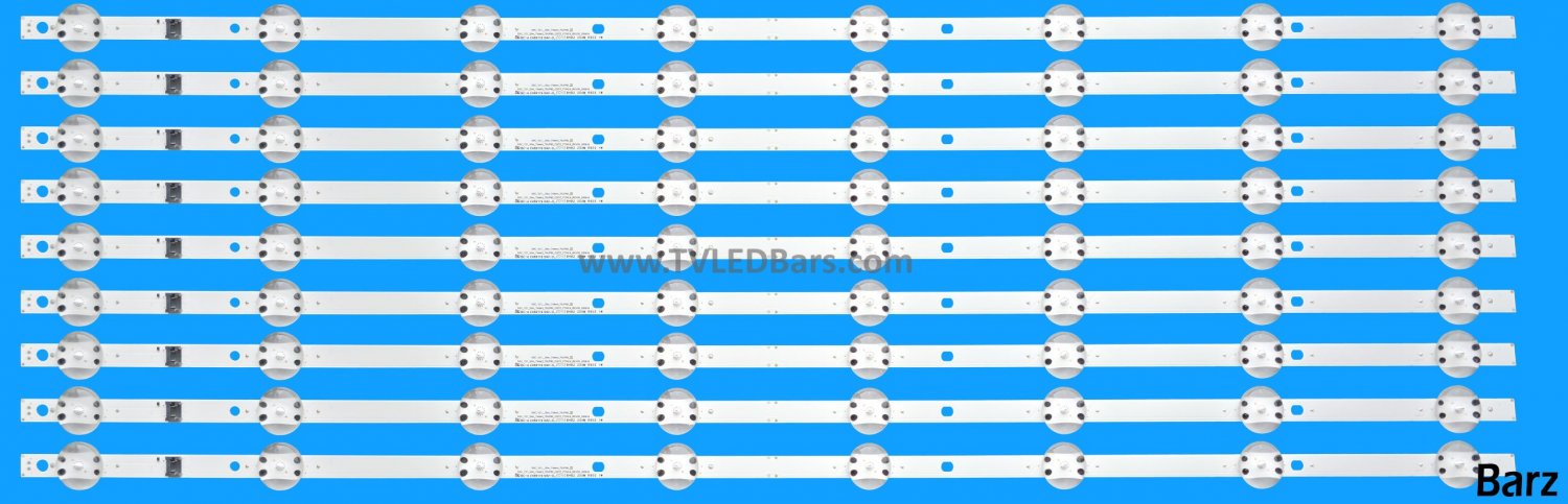 LG LED Backlight Array LG 75NANO766QA 75NANO756PA 75NANO759PA  AGF30125404 AGF30125402 75" HC750DQG-ABDAA -ABURF SSC_Y21_Slim_Trident_75NANO75_BOE 9pcs