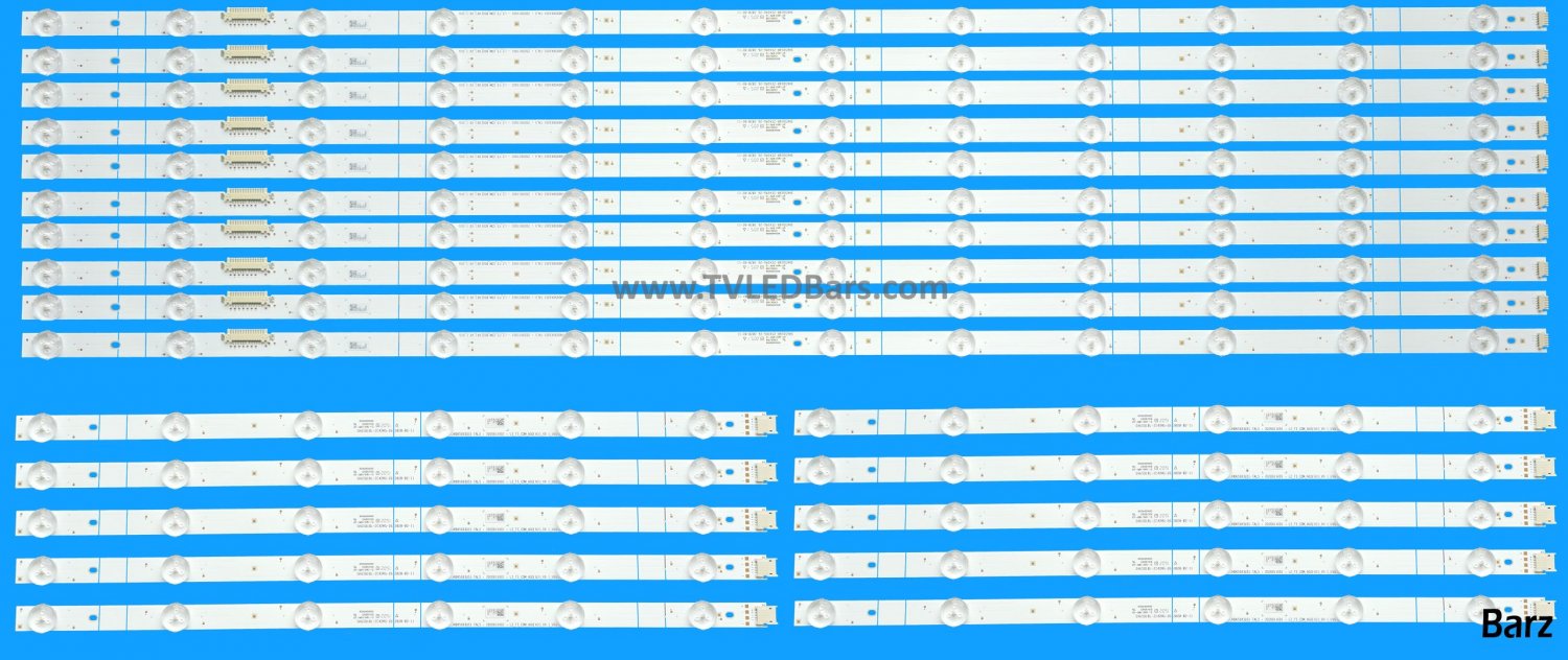 Hisense LED Backlight Array Hisense 65U7QFTUK 65" JHD650X3U81-TAB1 SH65D18L-ZC42AG-26 + SH65D18R-ZC42AG-26 LB65085 V0 + V1 20pcs