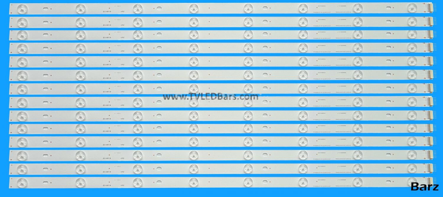 Barz LED Backlight Array Polaroid LE-60GD13H Sharp LC-60LE452U 60" T600D3-HA10-D01 VER:A4 TF60D08-ZC14F-02 14pcs