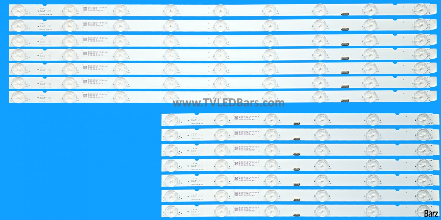 Barz LED Backlight Array Sony KD-55XE9005 A2187580A YD7S550DND01B 55" SBT55 55039D715SN0L + 55039D715SN0R 14pcs