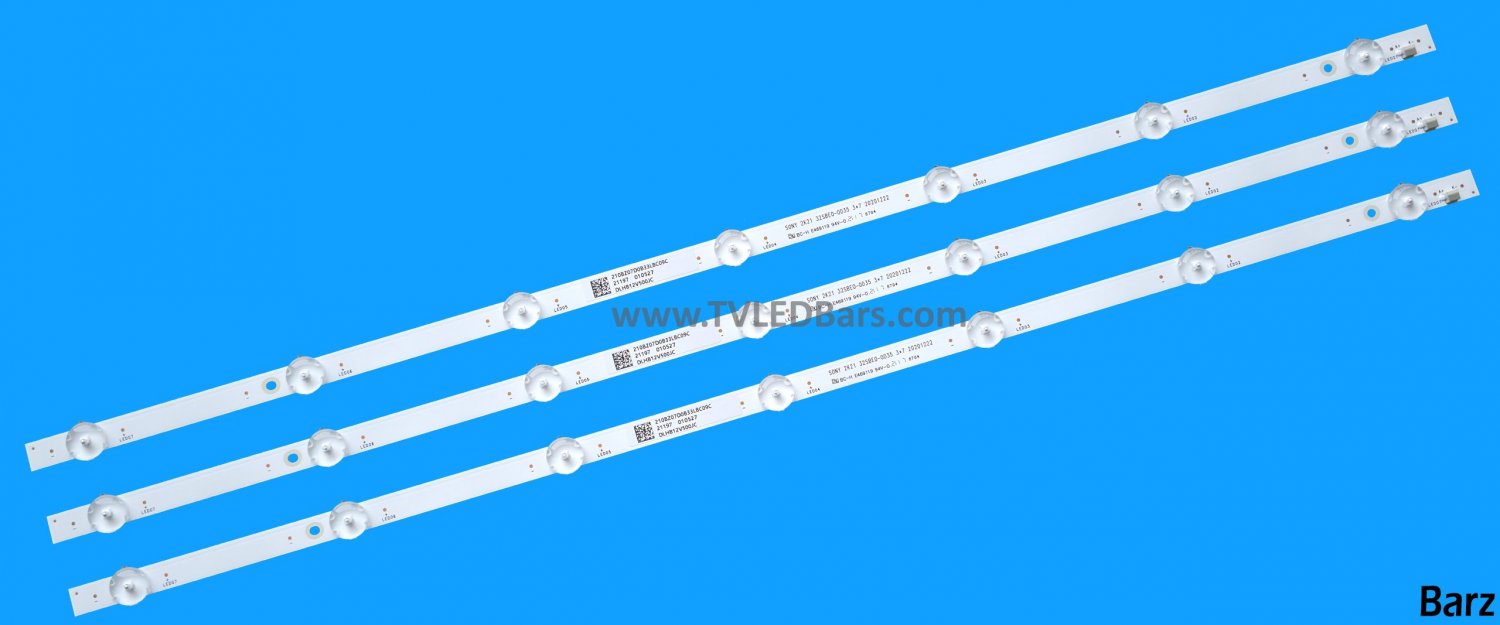 Barz LED Backlight Array KD-32W800 KD-32W802 KD-32W804 32" TPT320WH-CXYSMA.G REV:S8B TPT320WH-WHBF55.K REV:SNWKAT SONY 2K21 32SBE0-0D35 3*7 3pcs