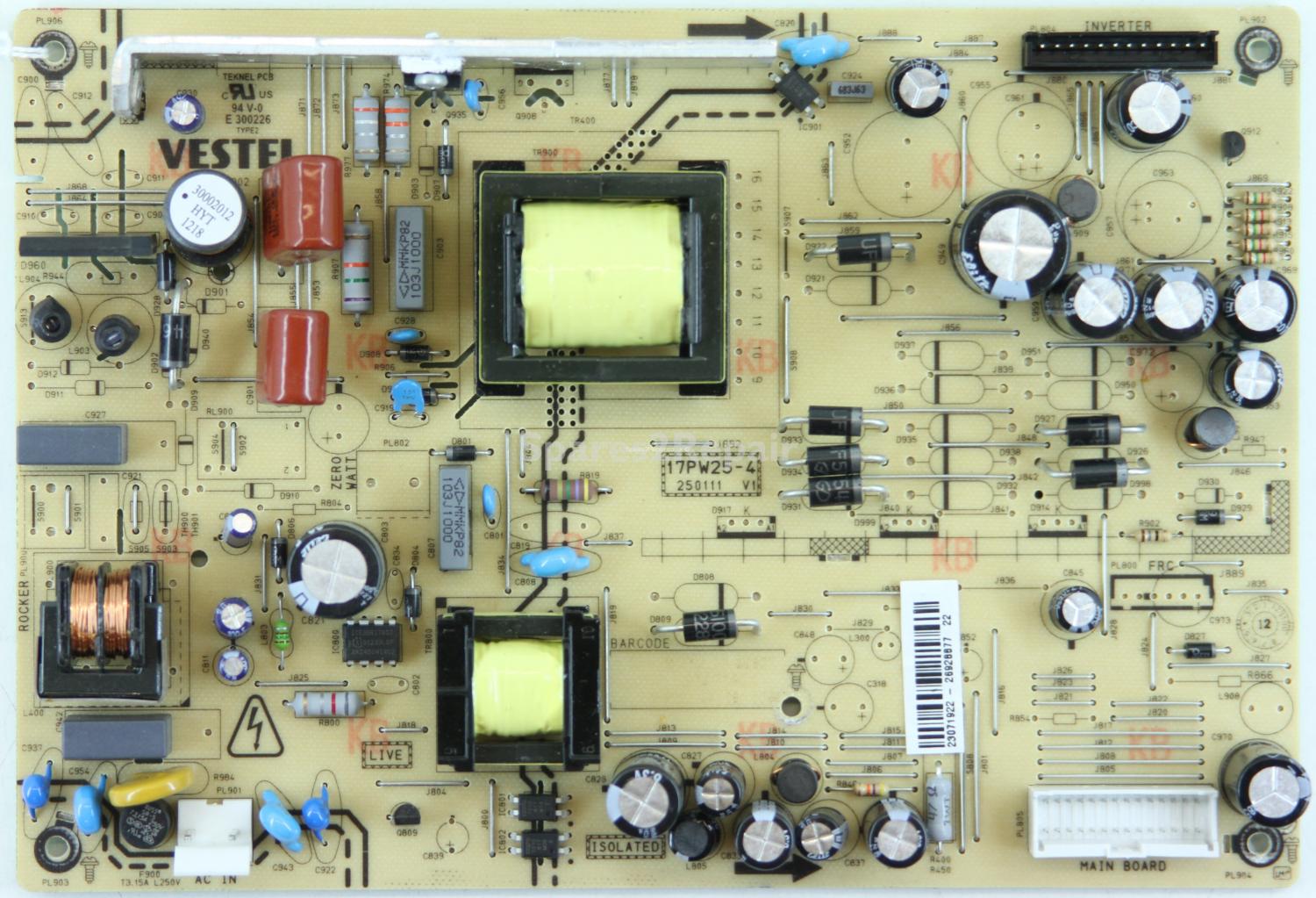 Celcus LCD325913HD - PSU - 17PW25-4 - 250111 - V1 - 23071922
