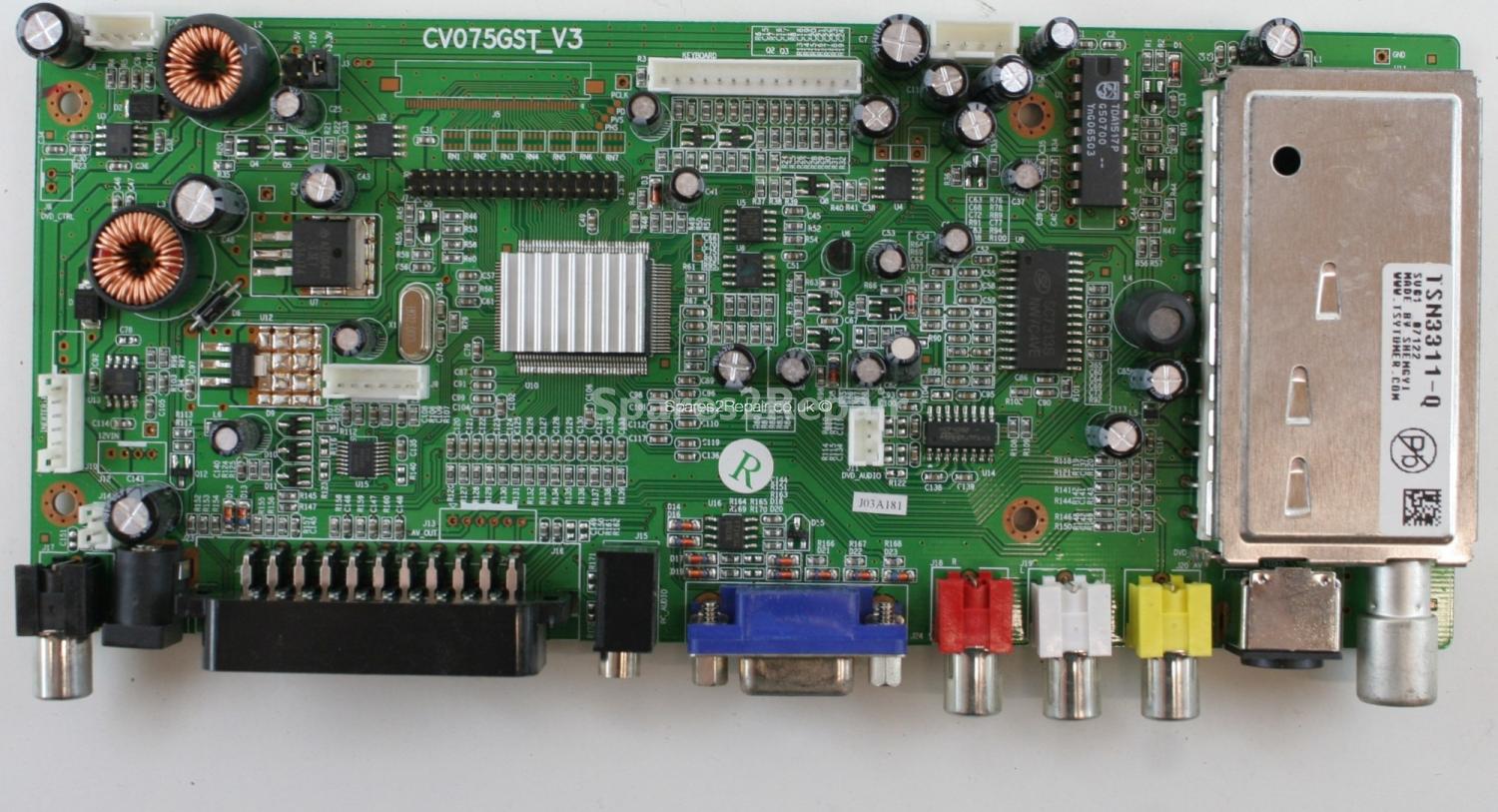 Cello TP1510D - Main AV - CV075GST_V3 - 070425 - CV075GST_V3EDO_005XX - J03A181