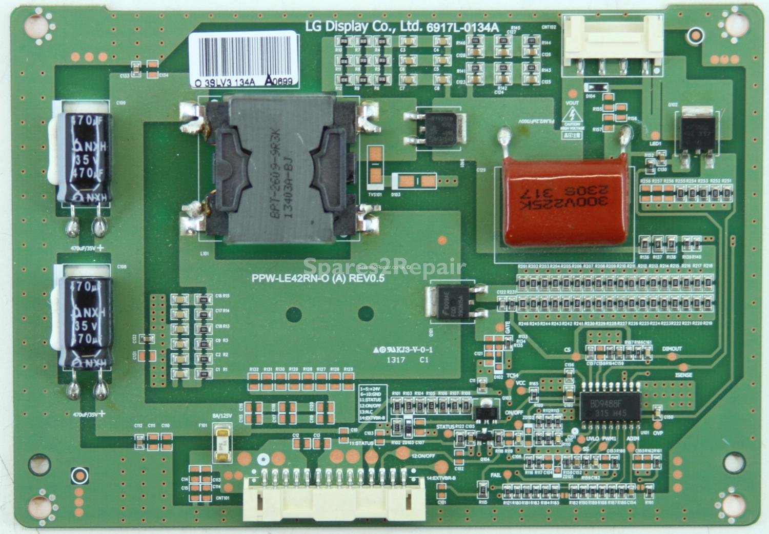 Finlux 40 Inch - LED Driver Board - 6971L-0134A - PPW-LE42RN-O (A) - REV0.5