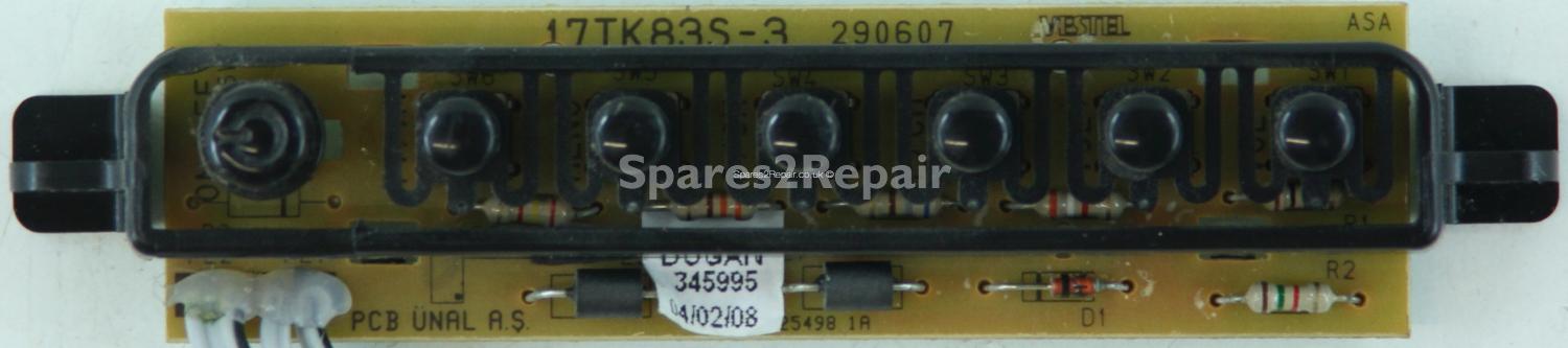 Goodmans LD3765D - Buttons - 17TK83S-3 - 290607