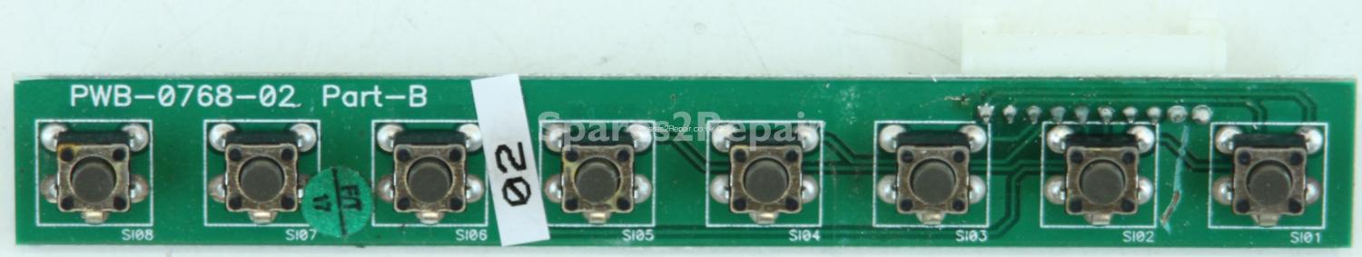 Goodmans GTVL37W9HD - Buttons - PWB-0768-02 - Part-B