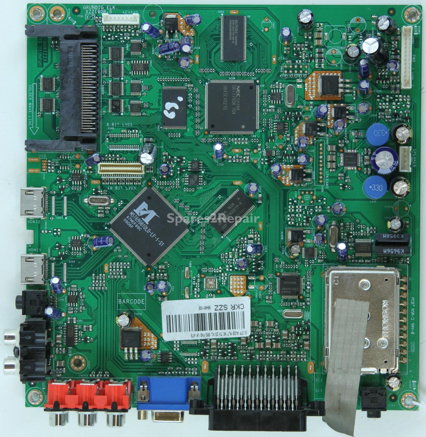 Grundig 37 Inch - Main AV - GRUNDIG ELK - XZZ190R-5 V-0 - CKR SZZ