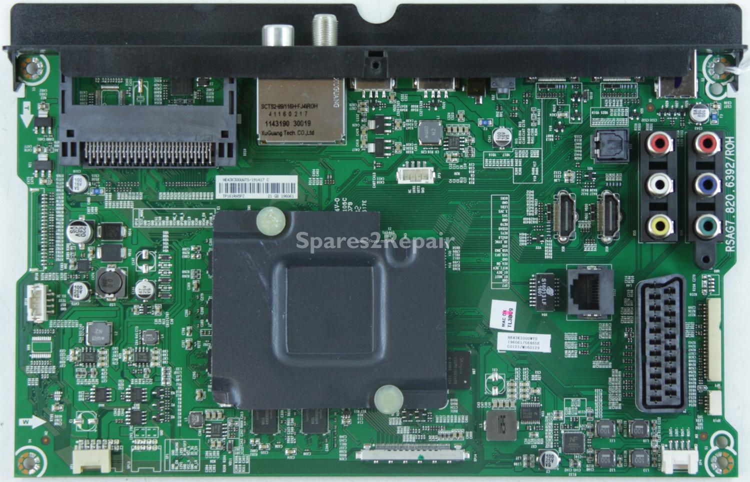 HiSense H43M3000 - Main AV - 191417 C - 196061 - HE43K300UWTS - 4DE29517E