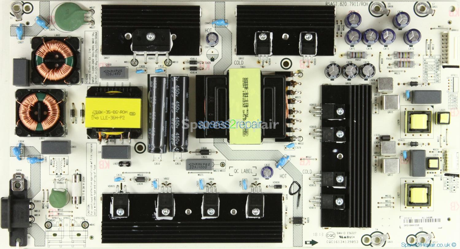 Hisense H65A6500UK - Power Supply - 221913 - HLL-5465WD - RSAG7.820.7911/ROH