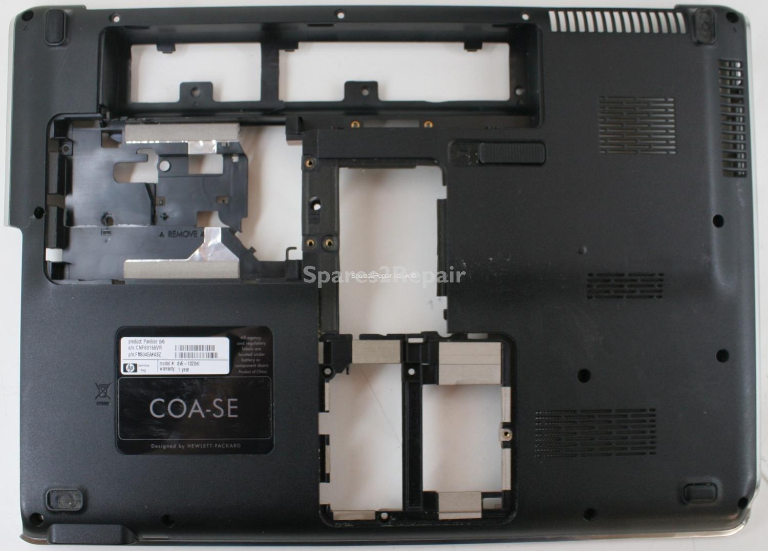 HP Pavilion dv5 - Bottom Base - EAQT6003010 - REV:3F