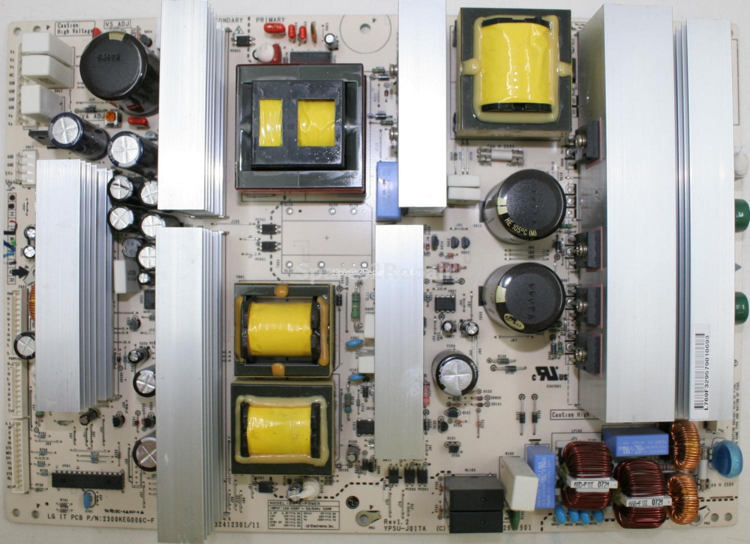 LG 50PC56 - PSU - 2300KEG006C-F - EAX32412301/11 - 50 X-POWER - YPSU-J017A Rev 1.2 - EAY32957901