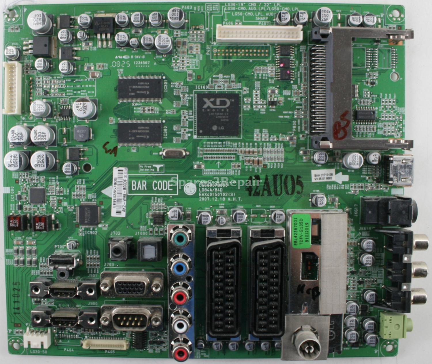 LG 42LG5010 - Main AV - EAX40150702(3) - EBR43557805