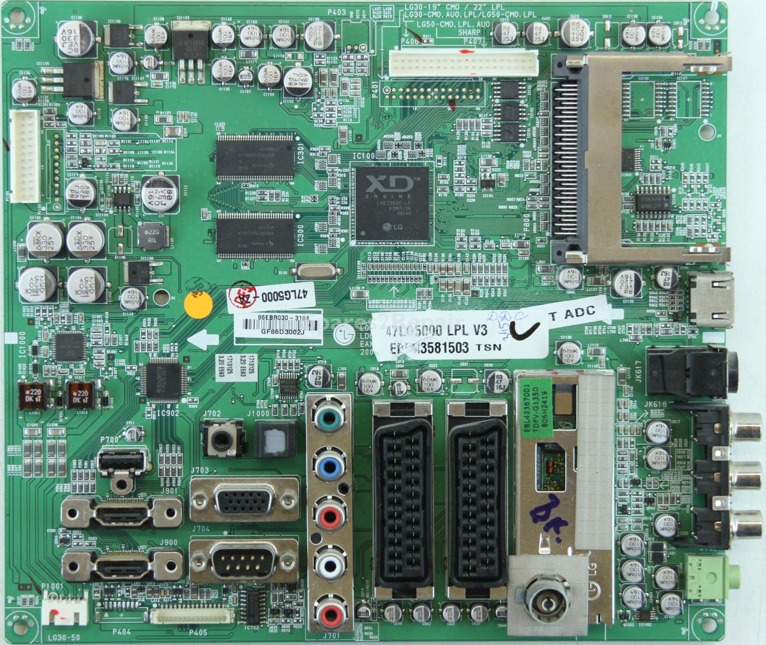 LG 47LG5000-ZA - Main AV - EAX40150702(3) - EBR43581503 - LG5000/3000 - LD84A/84D