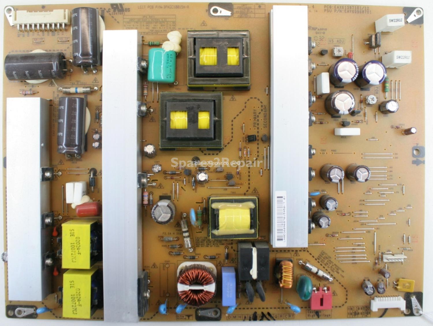 LG 50PJ350 - PSU - EAX61397101/12 - Rev1.4 - EAY60968701 - 3PAGC10015A-R - PSPI-L912A