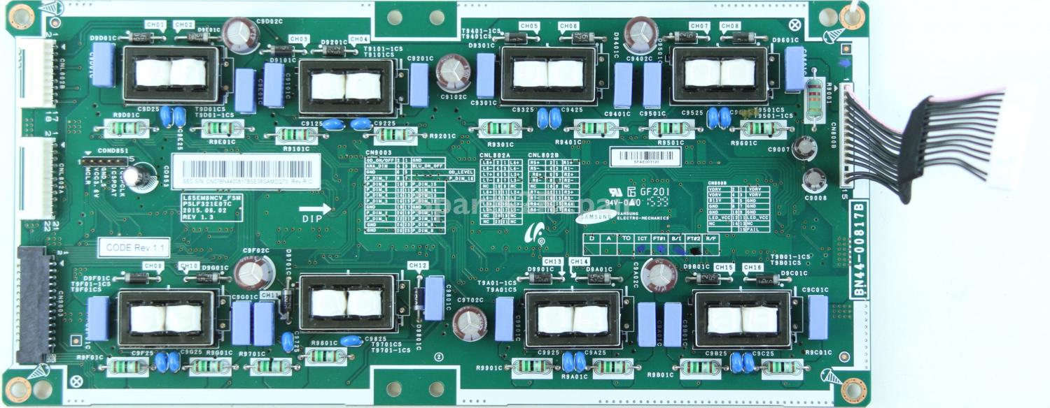Samsung UE48FS9000T - LED Driver Board - BN44-00817B - Rev 1.3 - L65EM8NCV_FSM