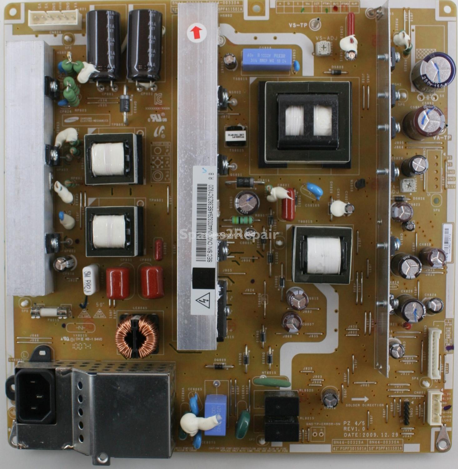 Samsung PS-42C450B1W - PSU - PSPF301501A - BN44-00329A - Rev 1.0