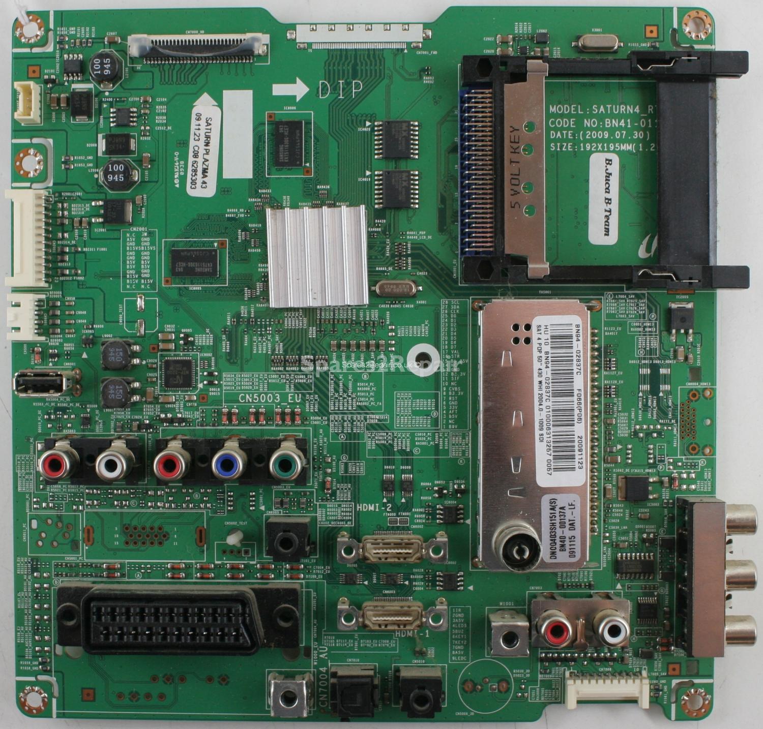 Samsung PS-50B430P2W - Main AV - BN94-02837C - BN41-01180B - SATURN4_RTV_PDP
