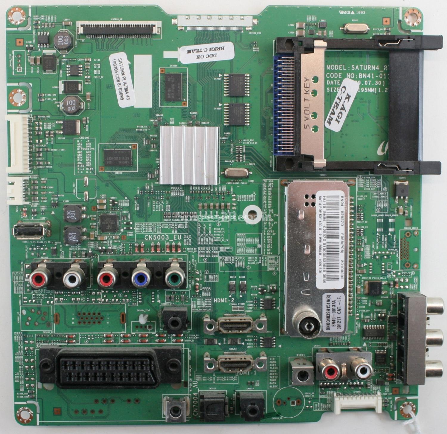 Samsung PS-50B430P2W - Main AV - BN94-02837D - BN41-01180B - SATURN4_RTV_PDP