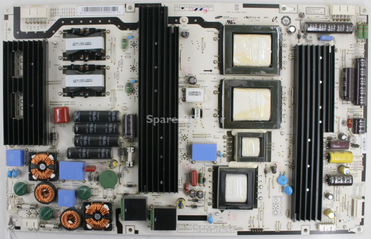 Samsung PS50C6900YK - PSU - BN44-00333A - LJ44-00185A - PSPF461501A Rev 1.0