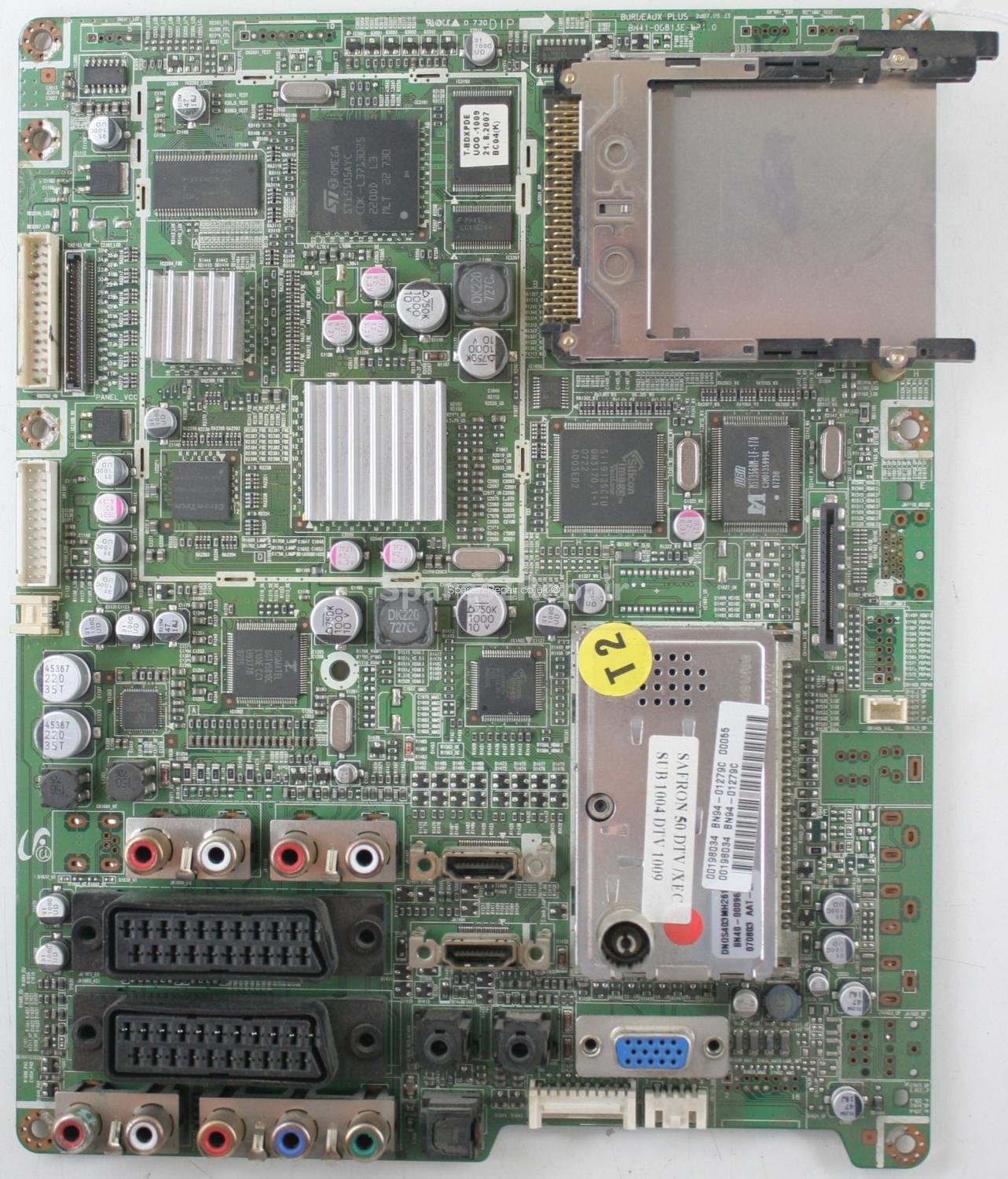 Samsung PS50P96F-R - Main AV - BN41-00813E - BN94-01279C - MP1.0 - BORDEAUX PLUS