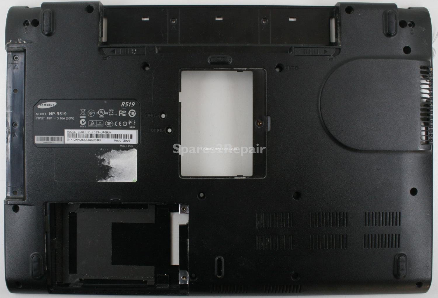 Samsung R519 - Bottom Base - BA75-02262A - Rev:1.0