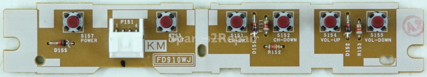 Sharp LC-42XD1EA - Buttons - FD910WJ - KD910
